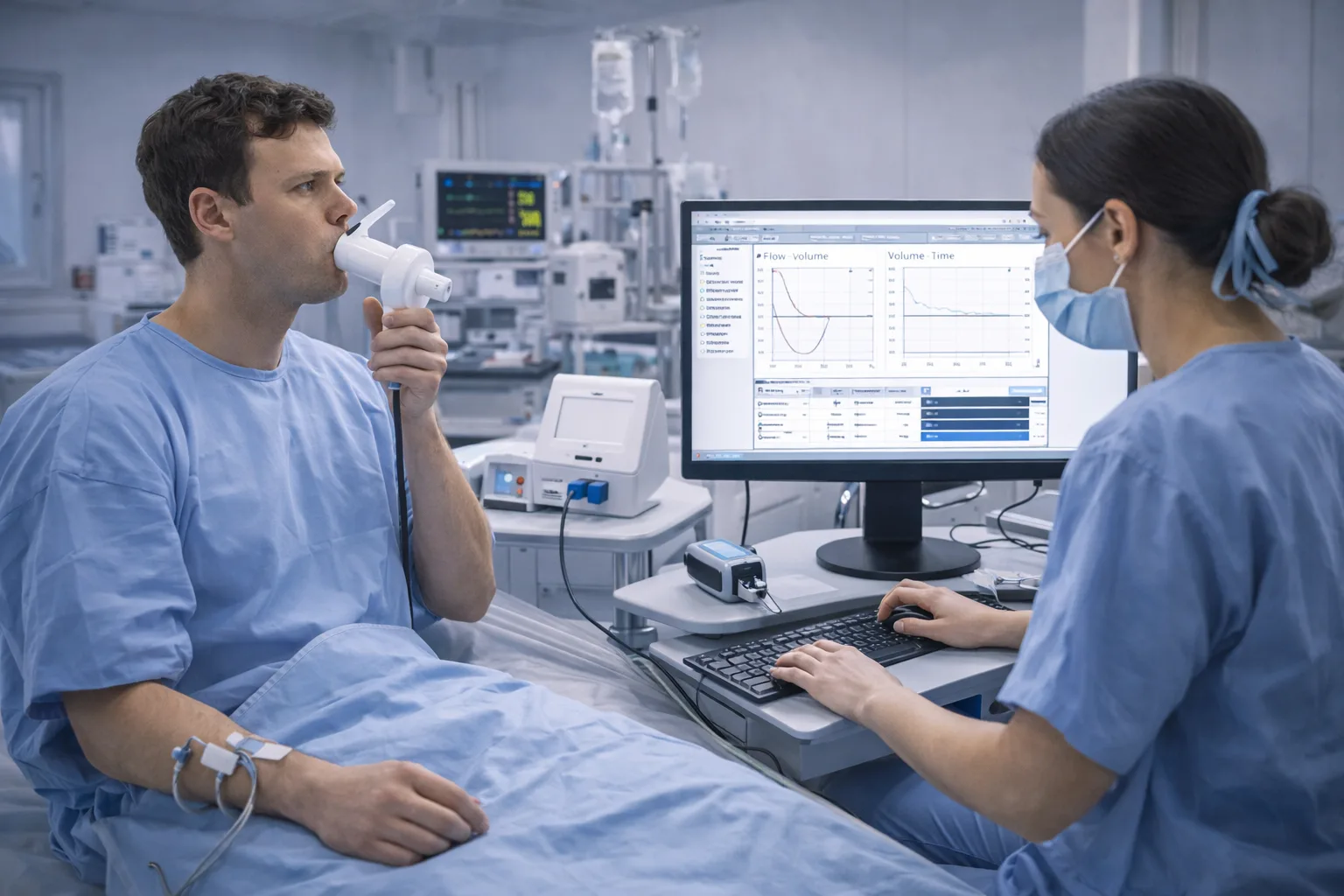 Pulmonary function test facility